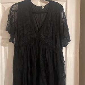 Elegant Black Lace Dress